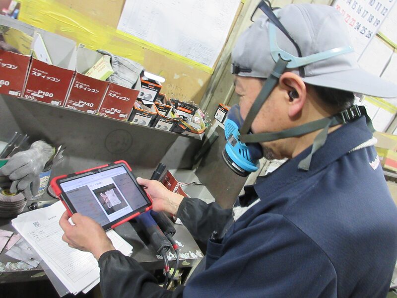 アイテクSMP様 現場タブレット作業